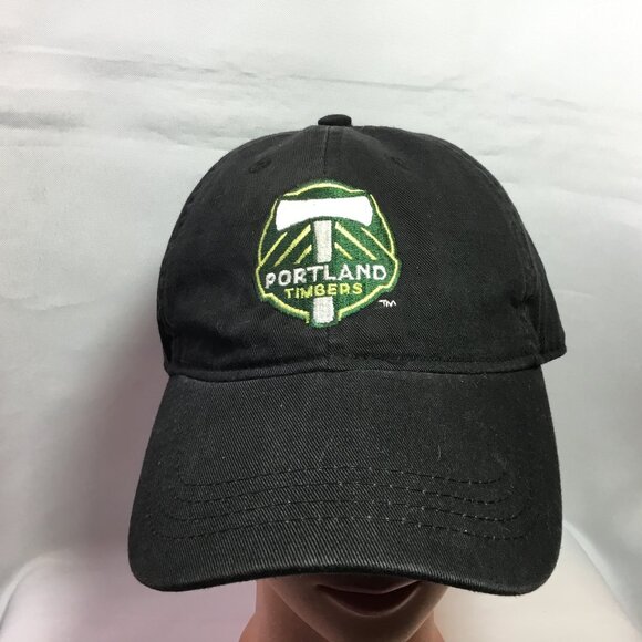 Adult adidas PORTLAND TIMBERS CAP Black - OSFM - Adjustable - Picture 1 of 7
